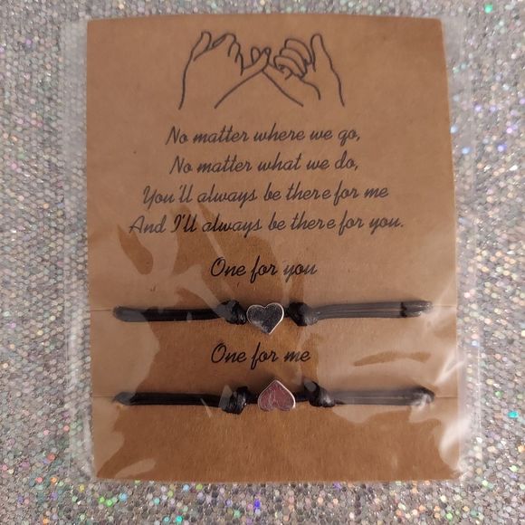 Handmade Heart Befriends/Couples Bracelet Set - Picture 3 of 4